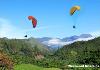 Paragliding ground near hotel